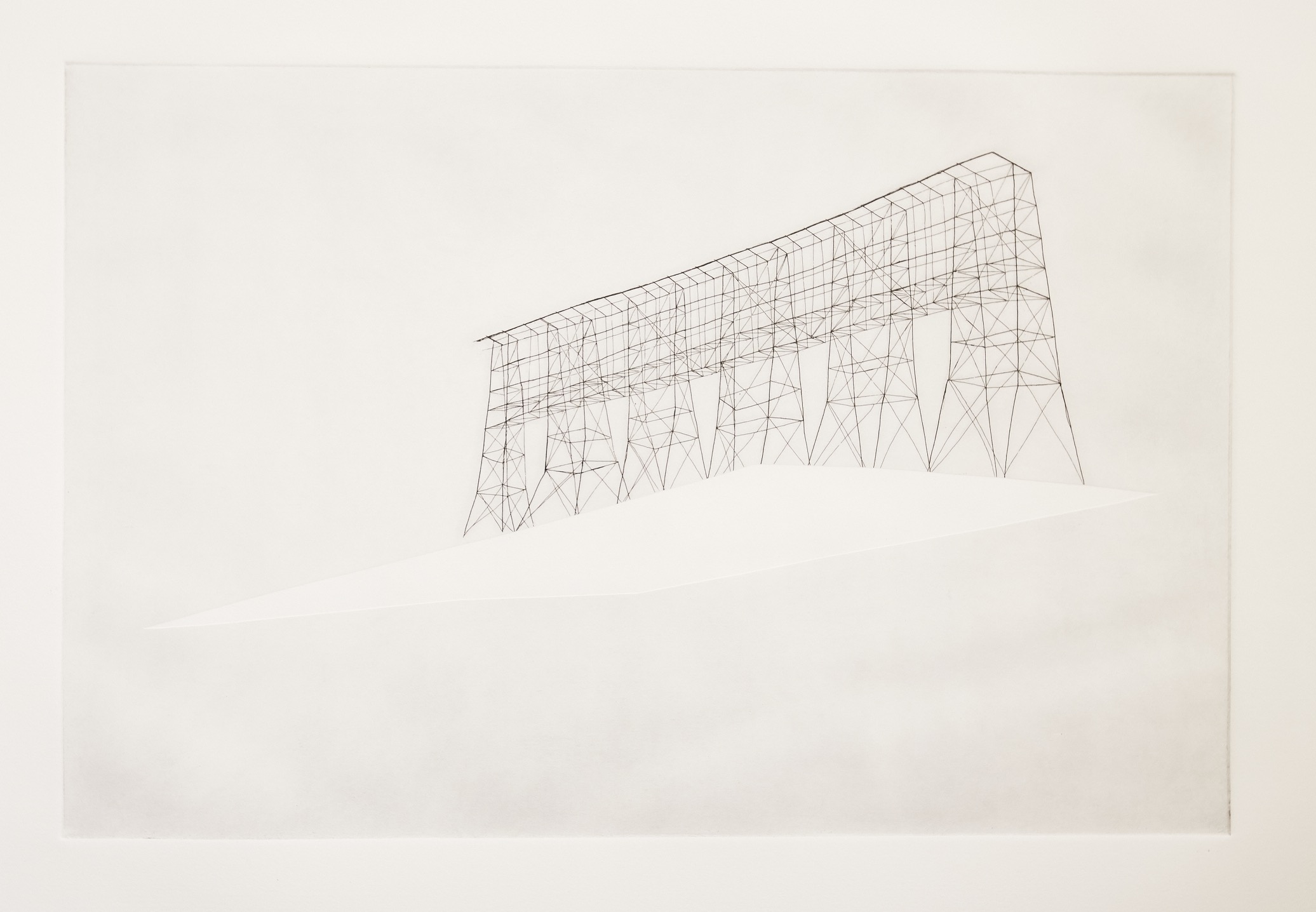 Heidi Neilson, Roofs 16, From the N, 2005