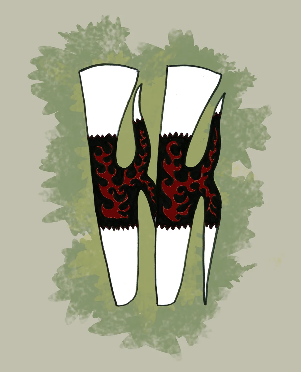 Ink and digital painting, 2013