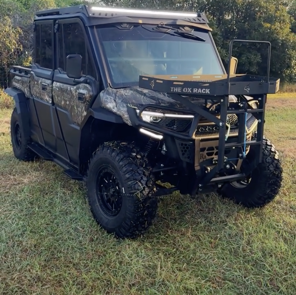 The Ox Rack for CFMOTO U10 with Ranch Armor Bumper