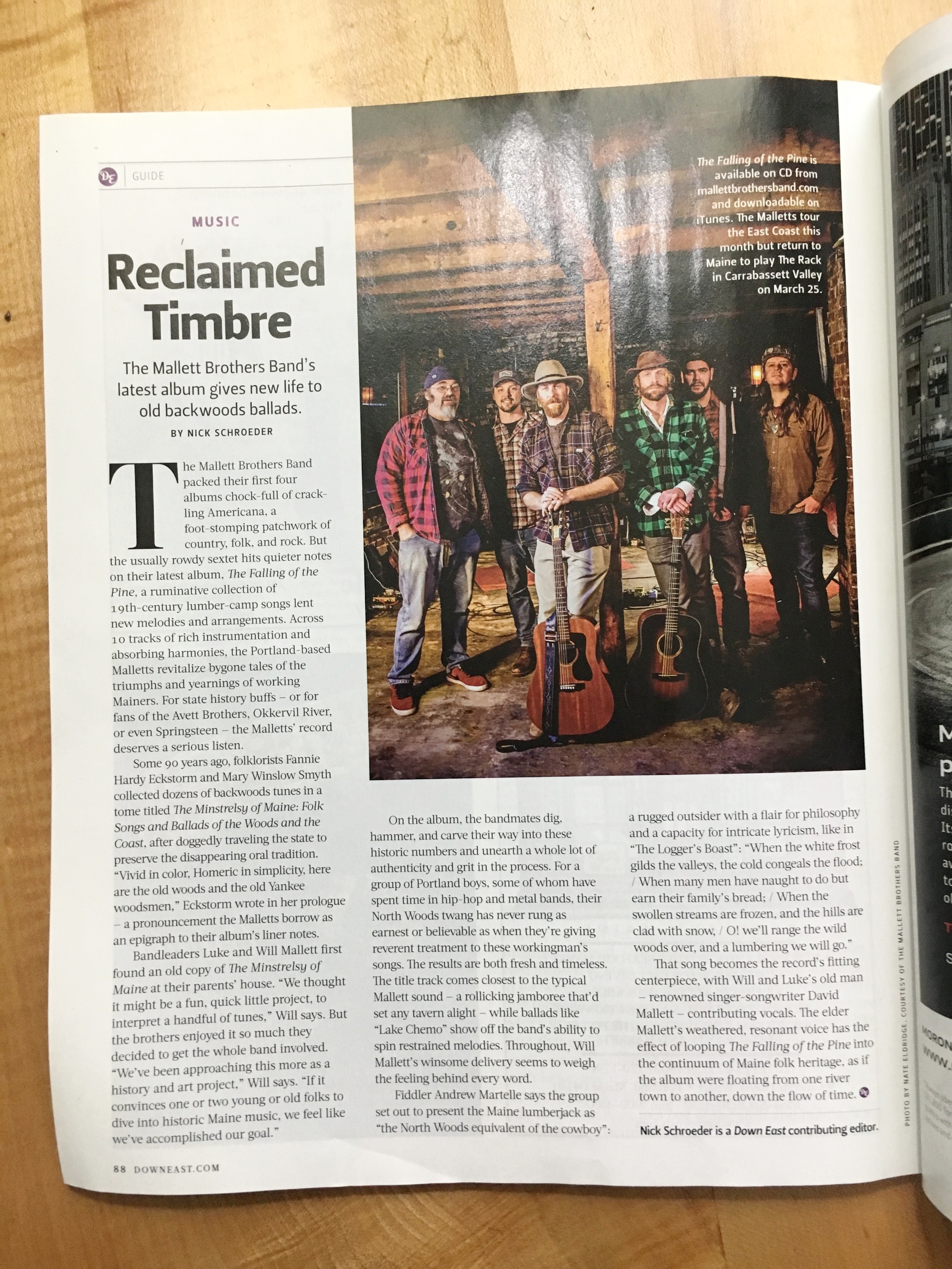 Thanks, Down East Magazine!