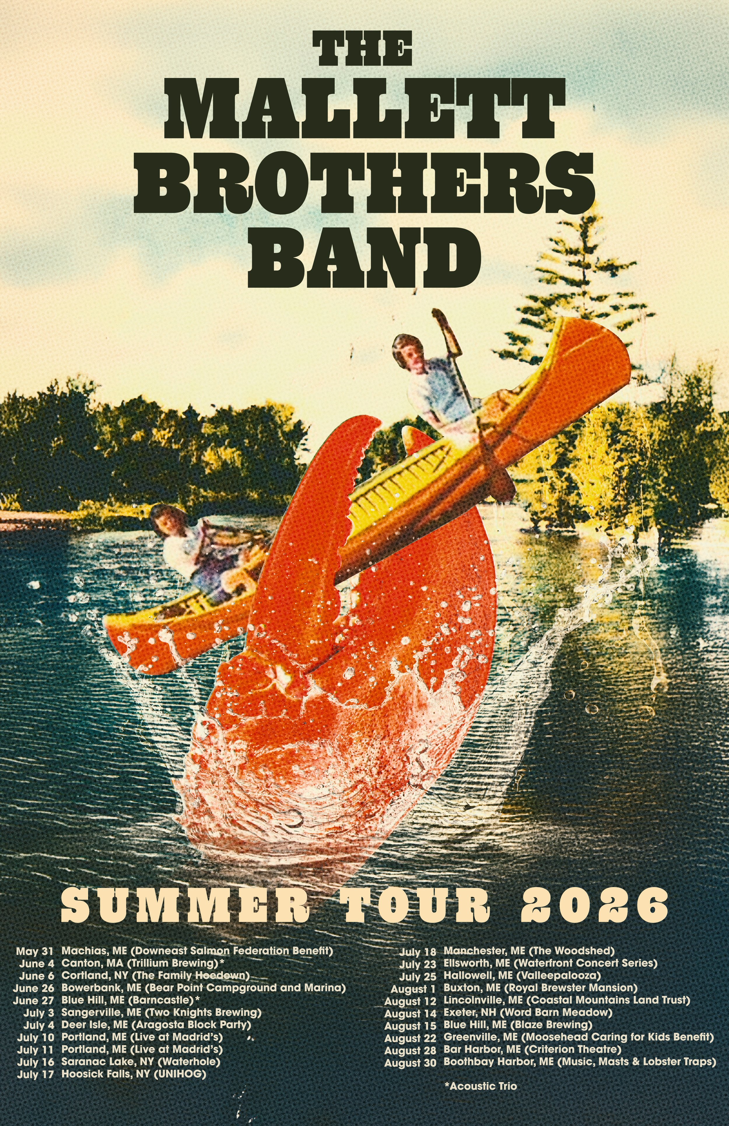 Summer 2026 Tour Dates