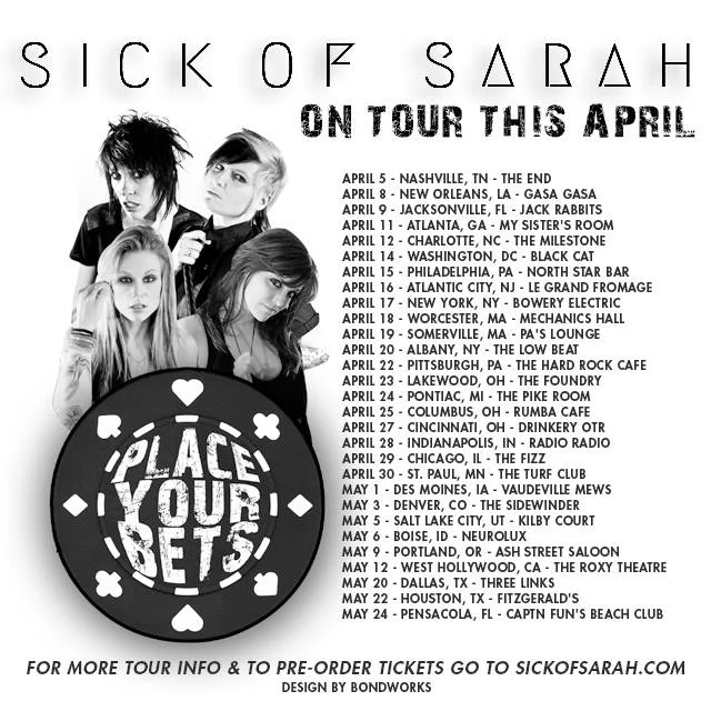 Sick of Sarah announce US tour