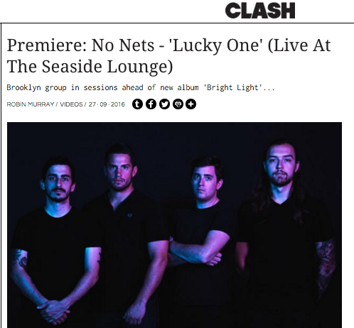 Clash Music debuts No Nets' live session for "Lucky One"  