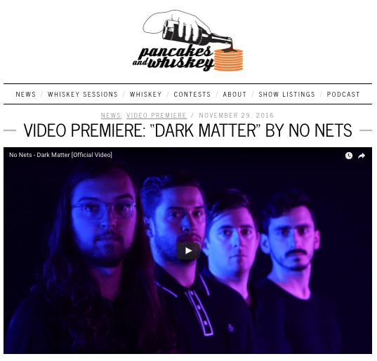 No Nets premiere video for "Dark Matter"