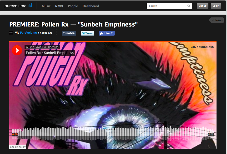 Pollen Rx Premiere "Sunbelt Emptiness" on PureVolume