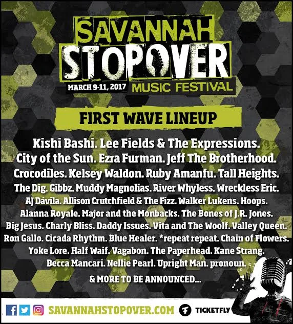 Savannah Stopover Music Festival - first wave lineup