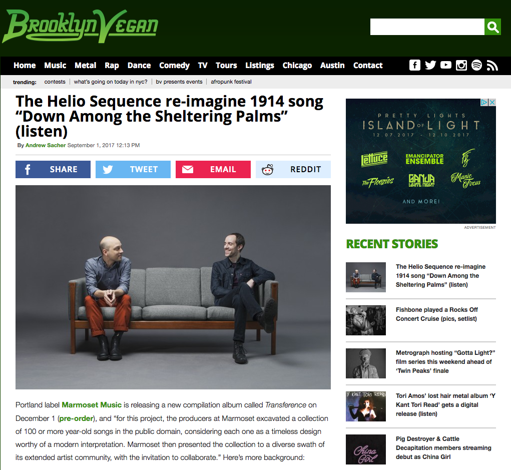 Marmoset announces Transference; shares new song from The Helio Sequence