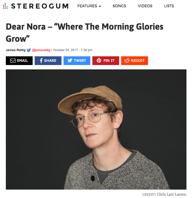 Stereogum shares "Where the Morning Glories Grow"