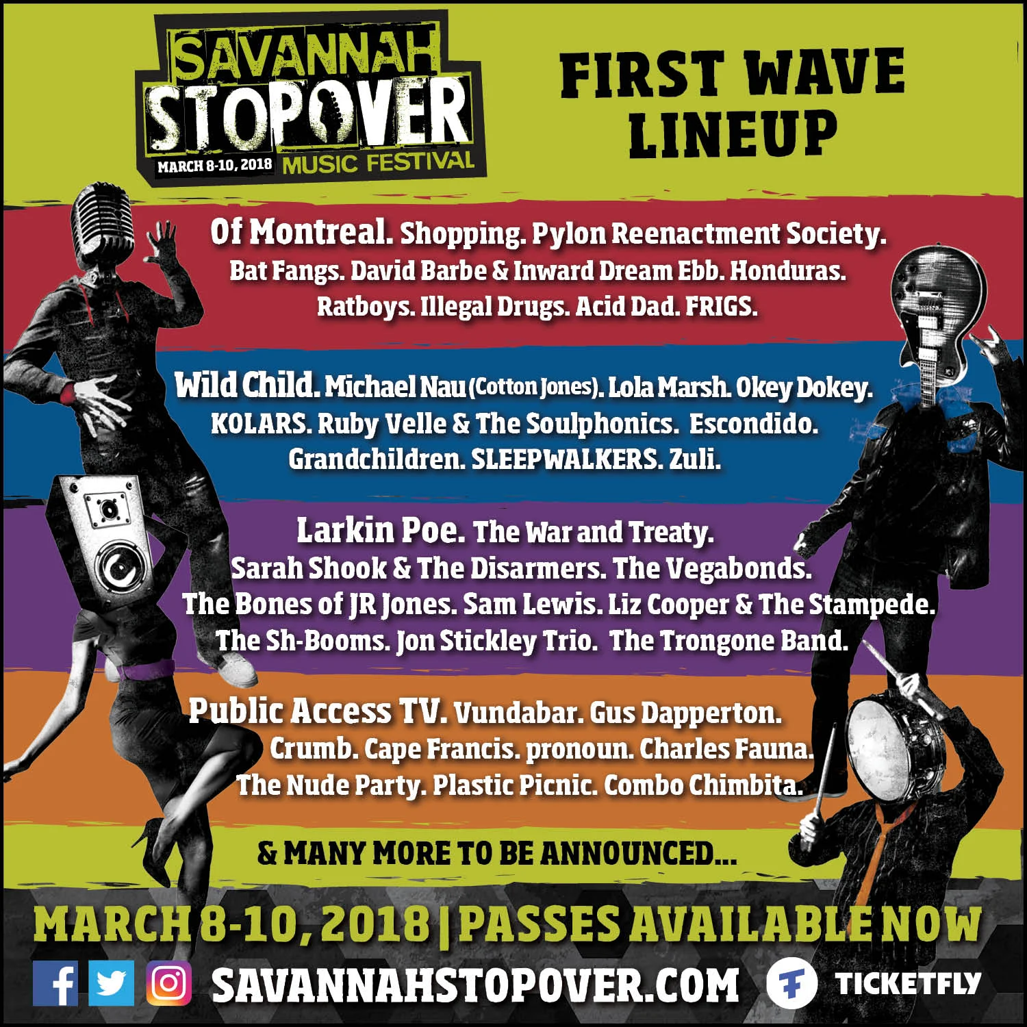 Savannah Stopover announces first wave of 2018 lineup