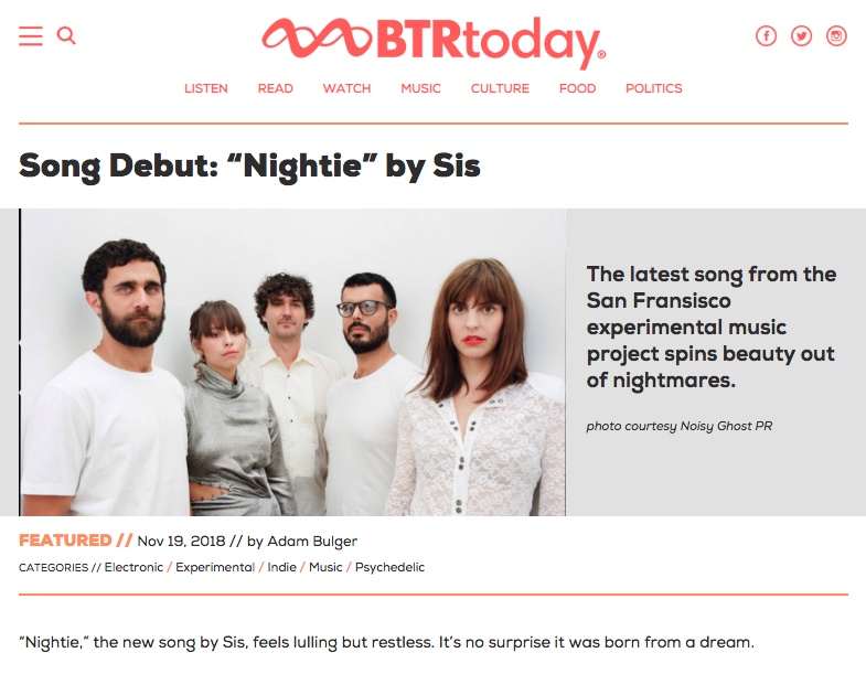 Sis share new single "Nightie" at BTRtoday