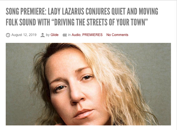 Lady Lazarus drops new single at Glide Magazine