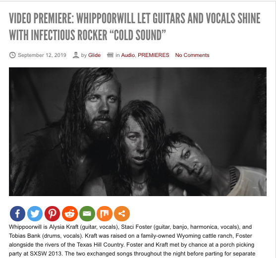 Whippoorwill announce 11/15 LP and share first video at Glide