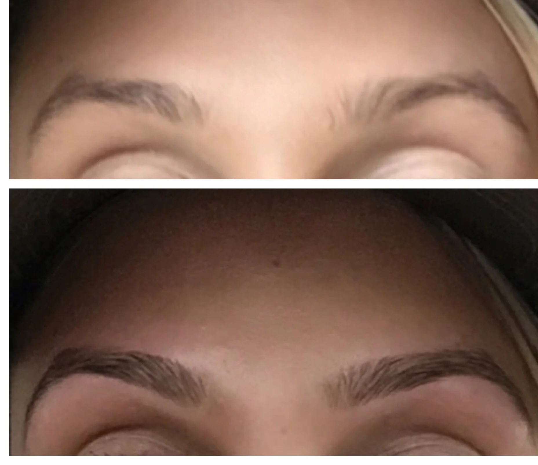 Eyebrows- Before and After.