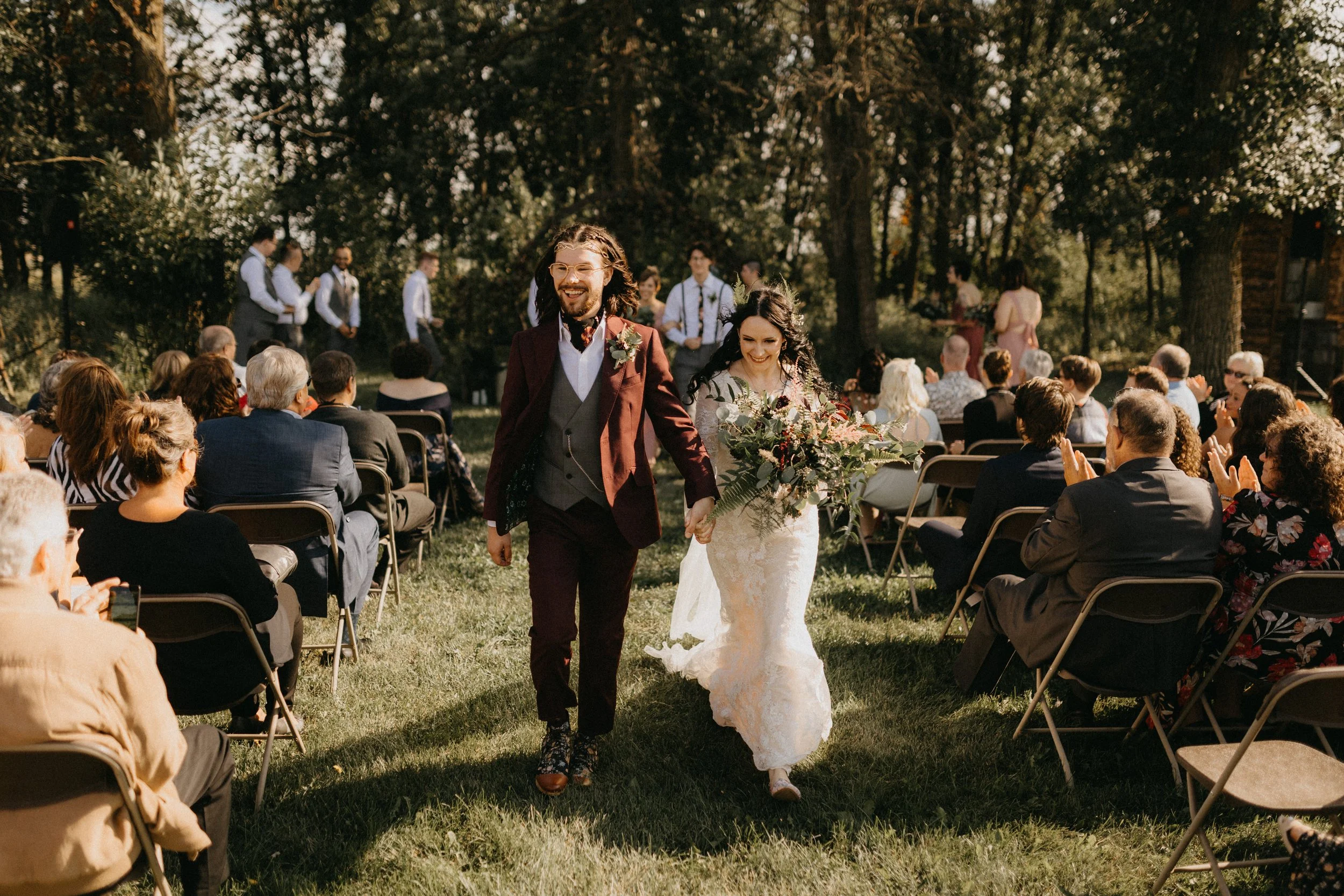 Outdoor Manitoba Summer Country Wedding