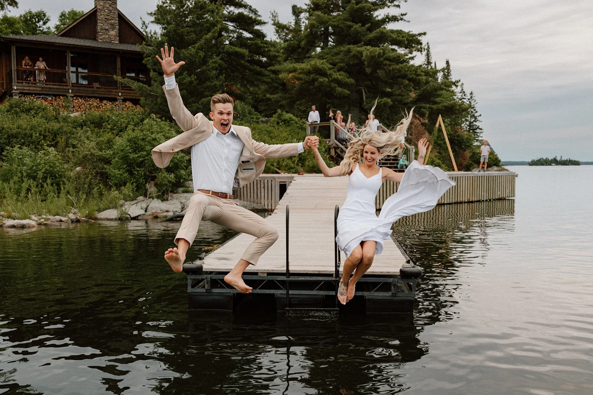 Lake of the Wood Island Wedding
