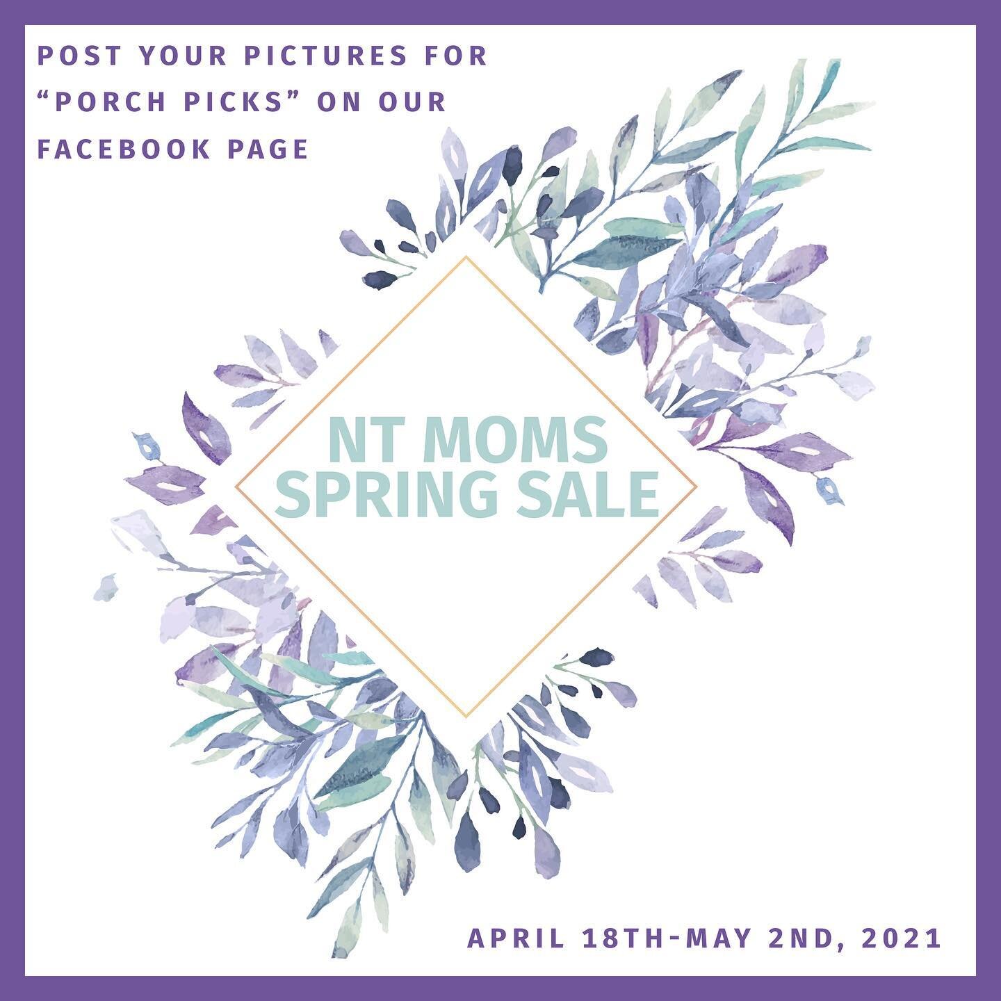 Come and join us over on our Facebook page!! This weekend are running a Spring sale and charity drive through our member Facebook group. Starting this Sunday April 18th sellers will be able to post their items available for &lsquo;porch pick ups&rsqu