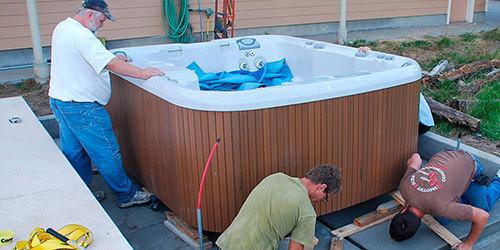 installing your spa...