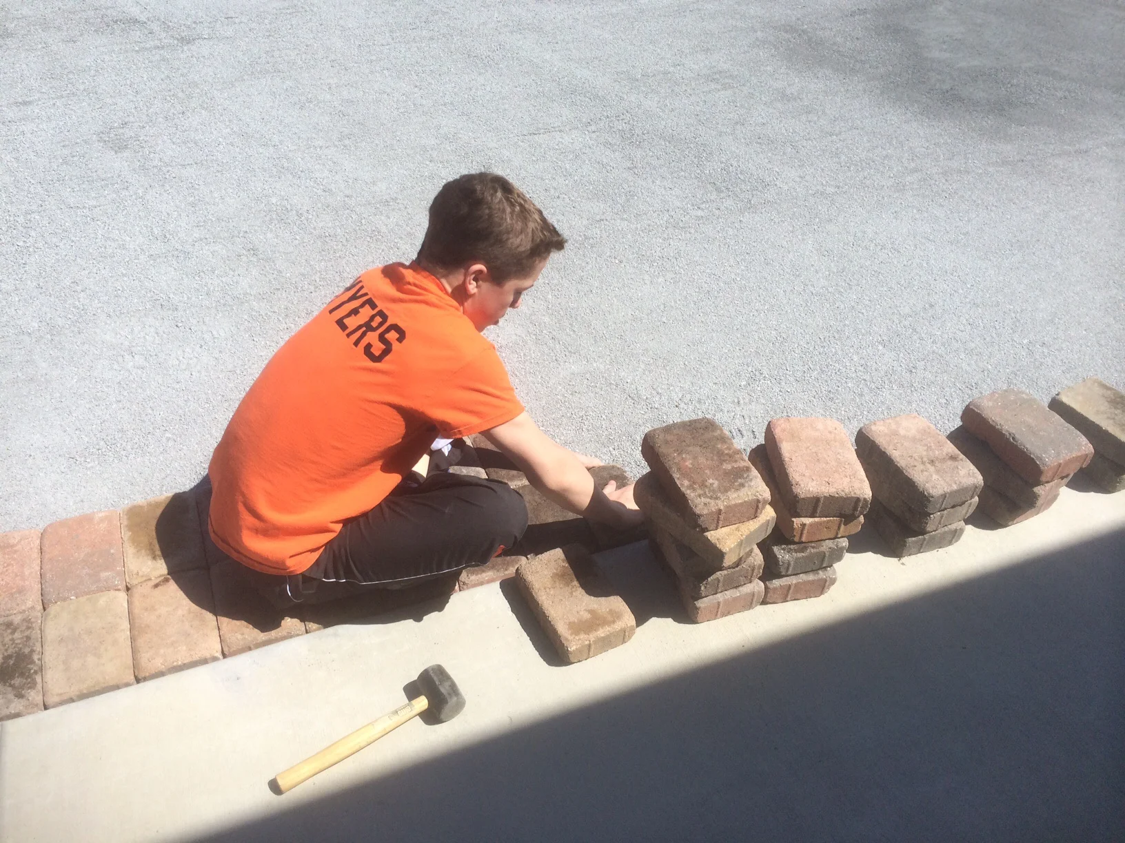 Josh filling some big shoes as site foreman!