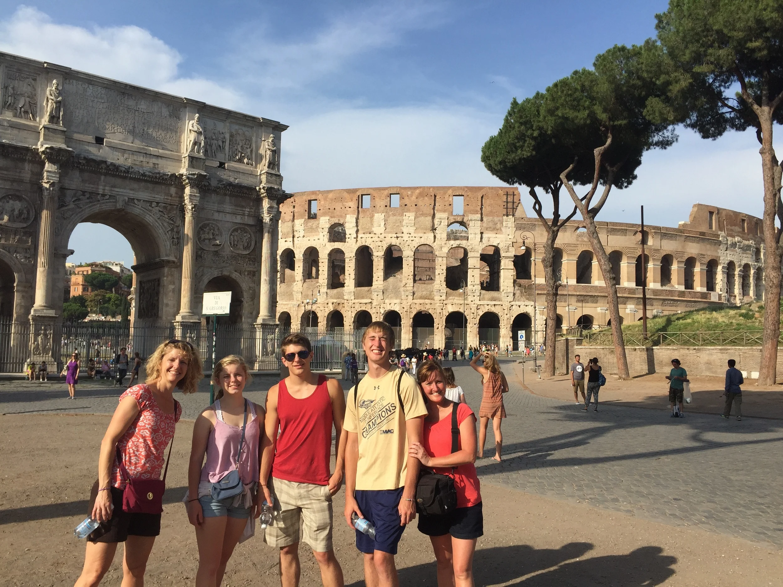 The family at Arch of Titus