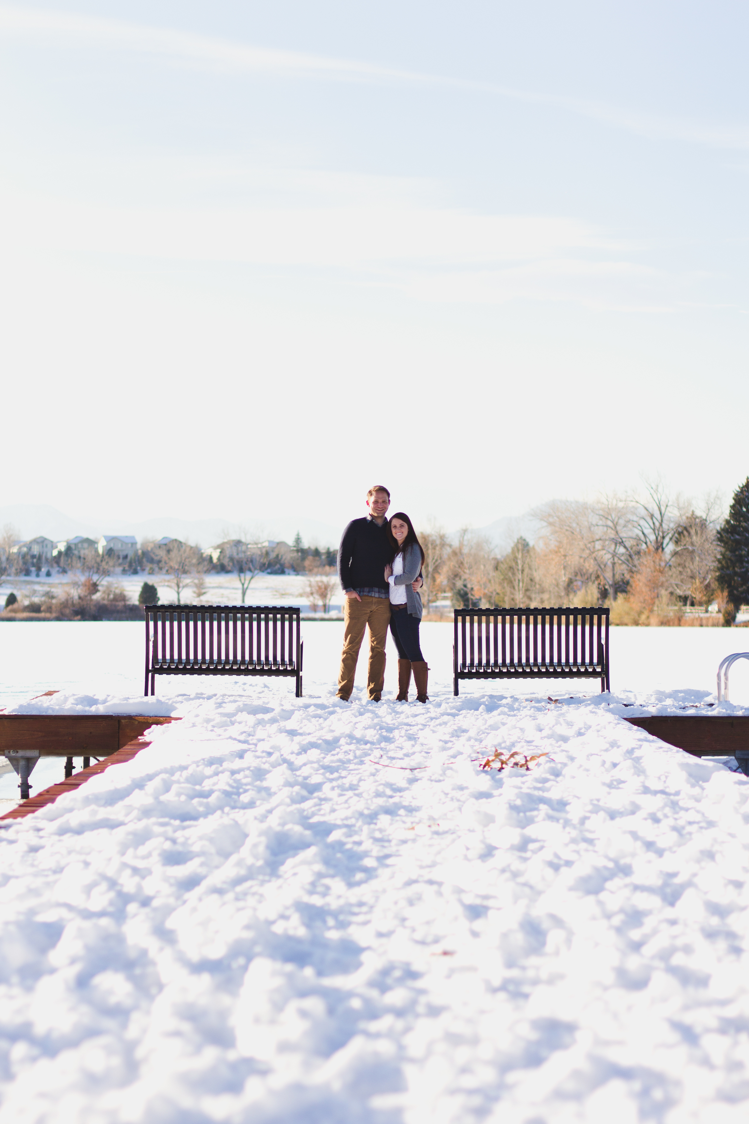 Colorado winter engagment pictures