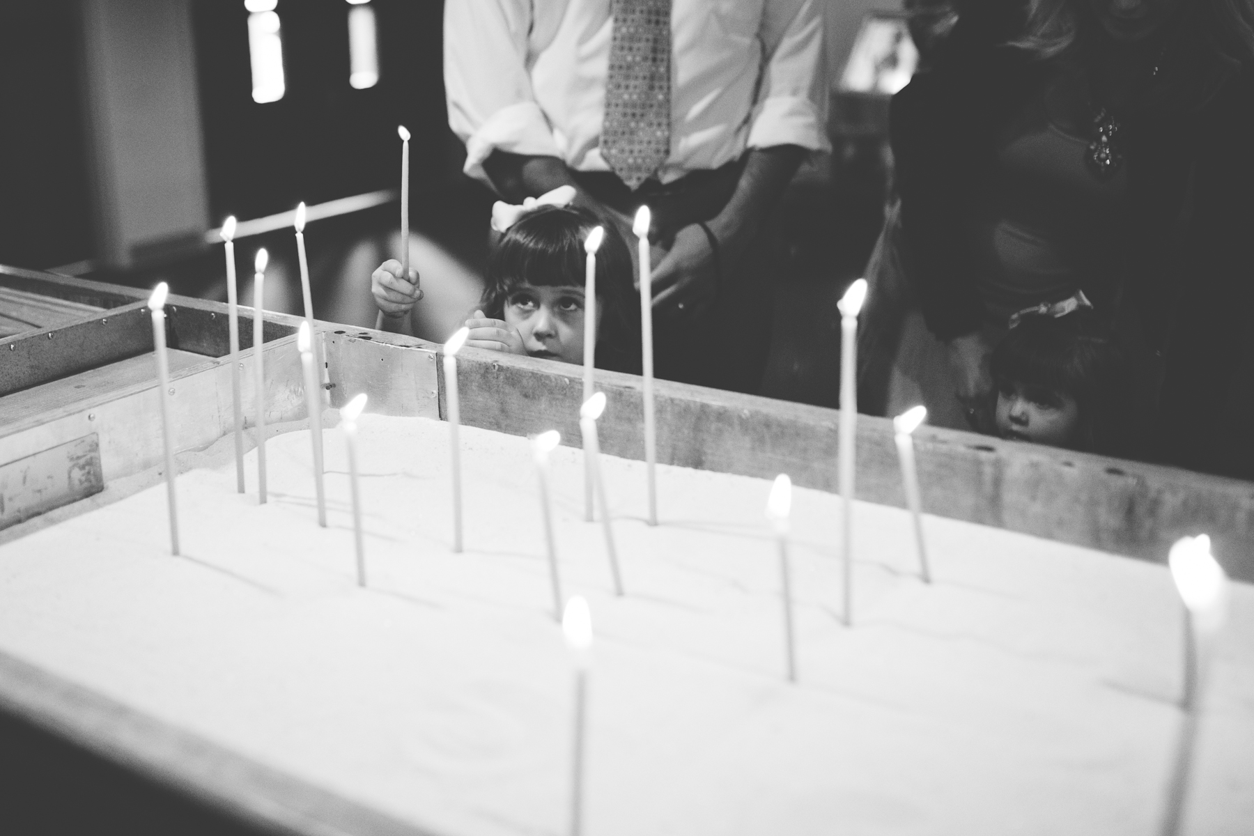 colorado wedding with candles