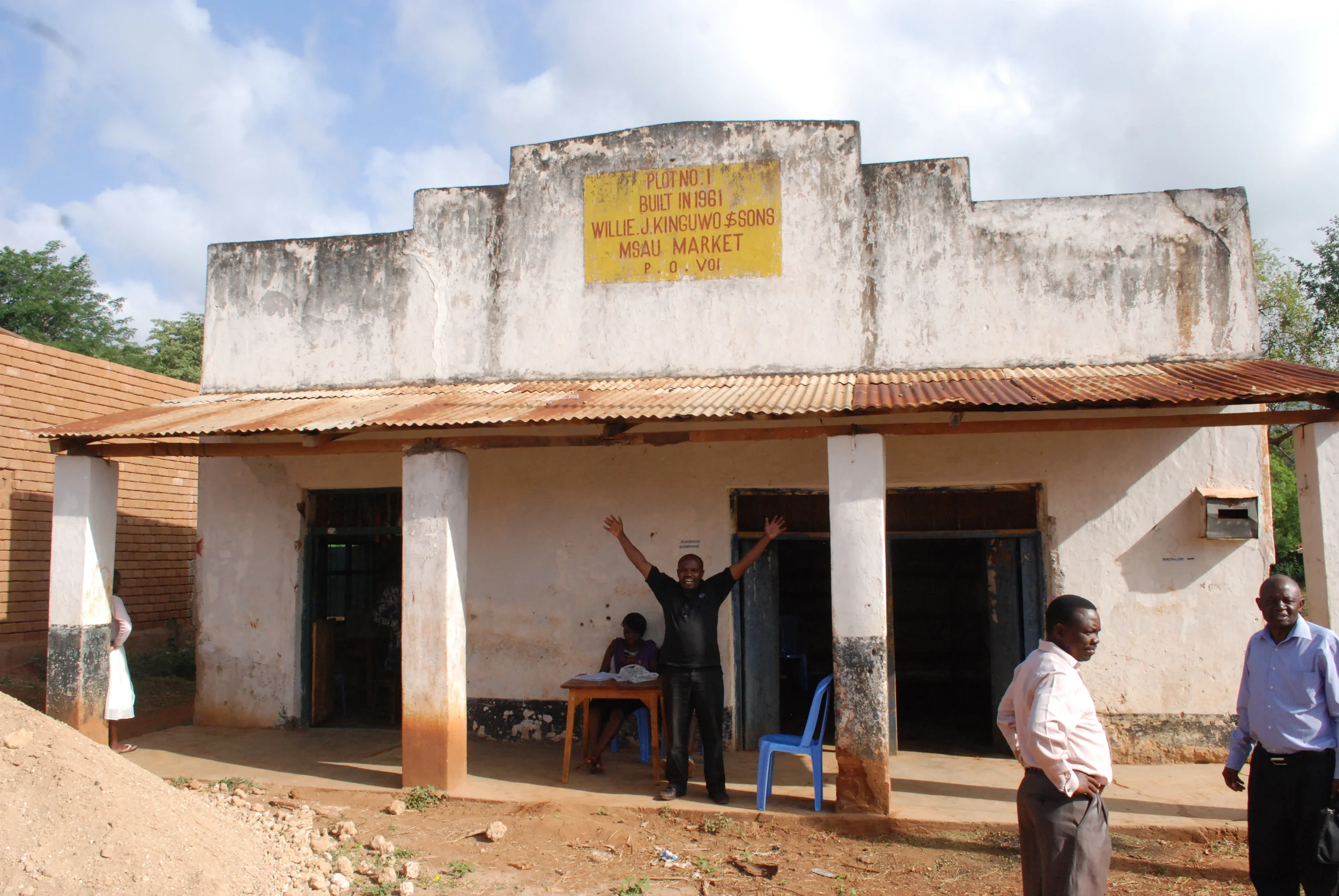 My friend, George Nyandika, is excited to be in Msau! 