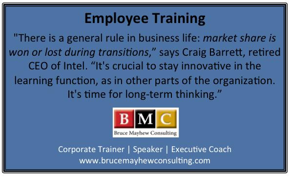 Employee Training is crucial to stay innovative .