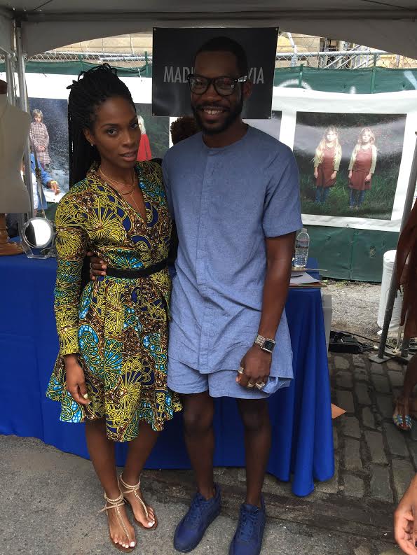 Reuben Reuel -Designer and owner of Demestiks NY. I'm wearing one of his beautiful dresses.