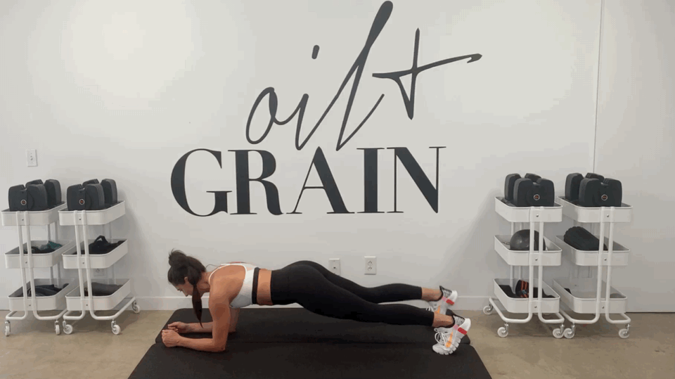 Forearm Plank - Step Jacks - Alternating.gif