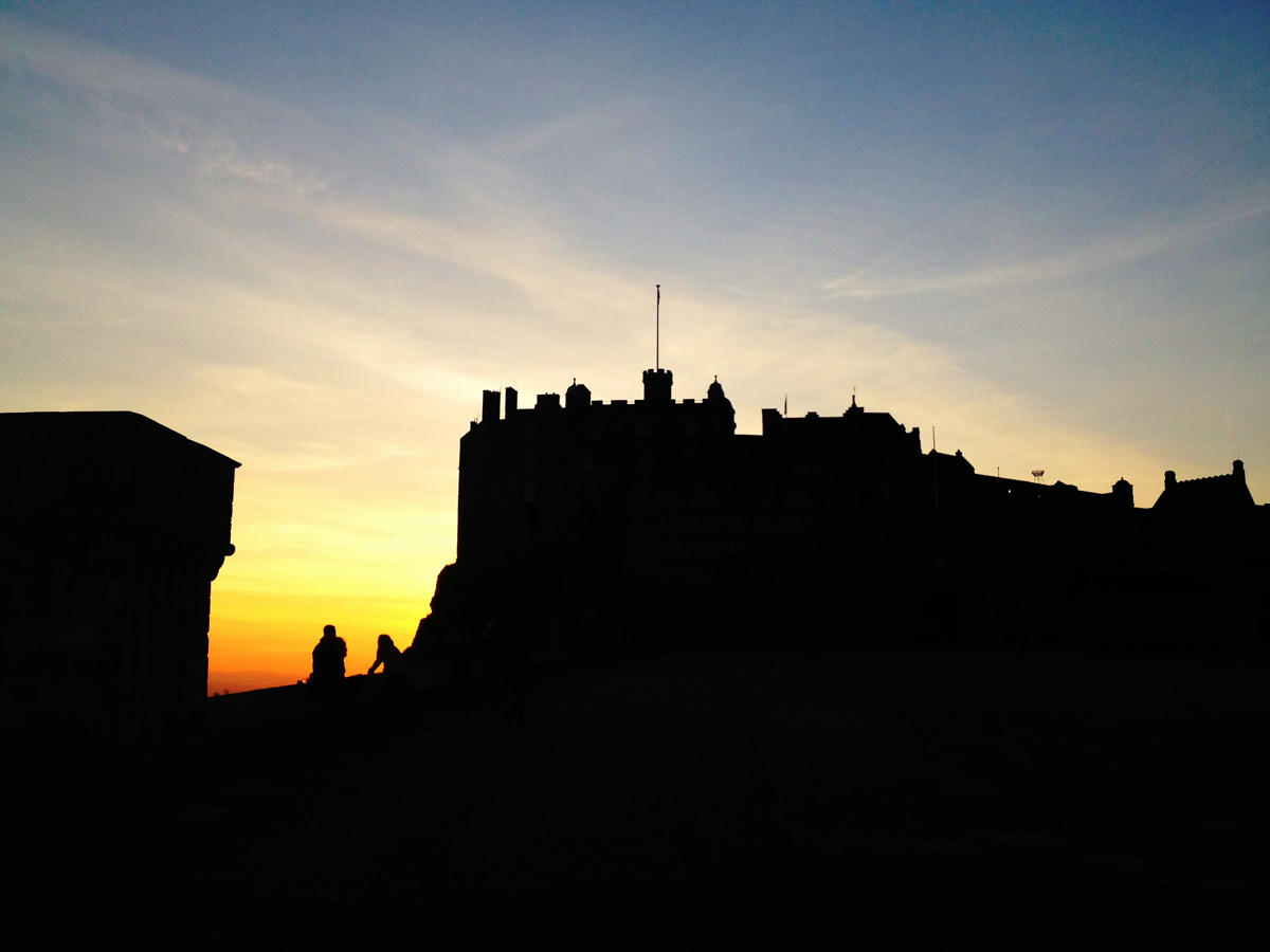 Edinburgh Castle at sunset