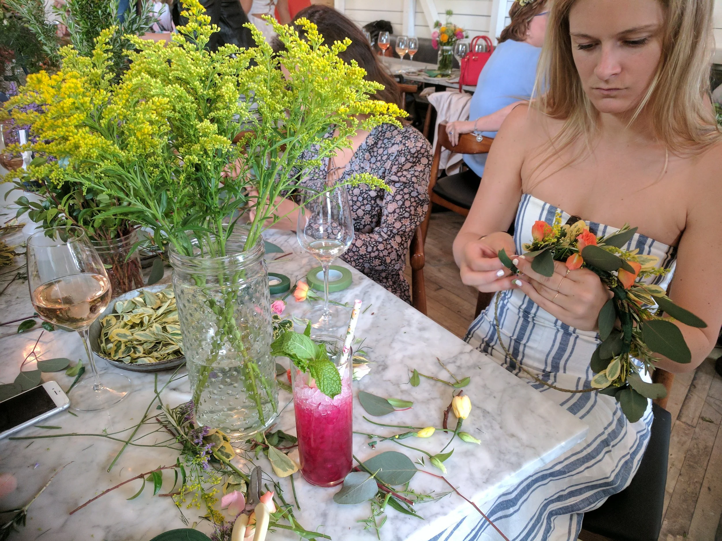 Flower Crown Bars and Workshops — Uprooted Flower Truck