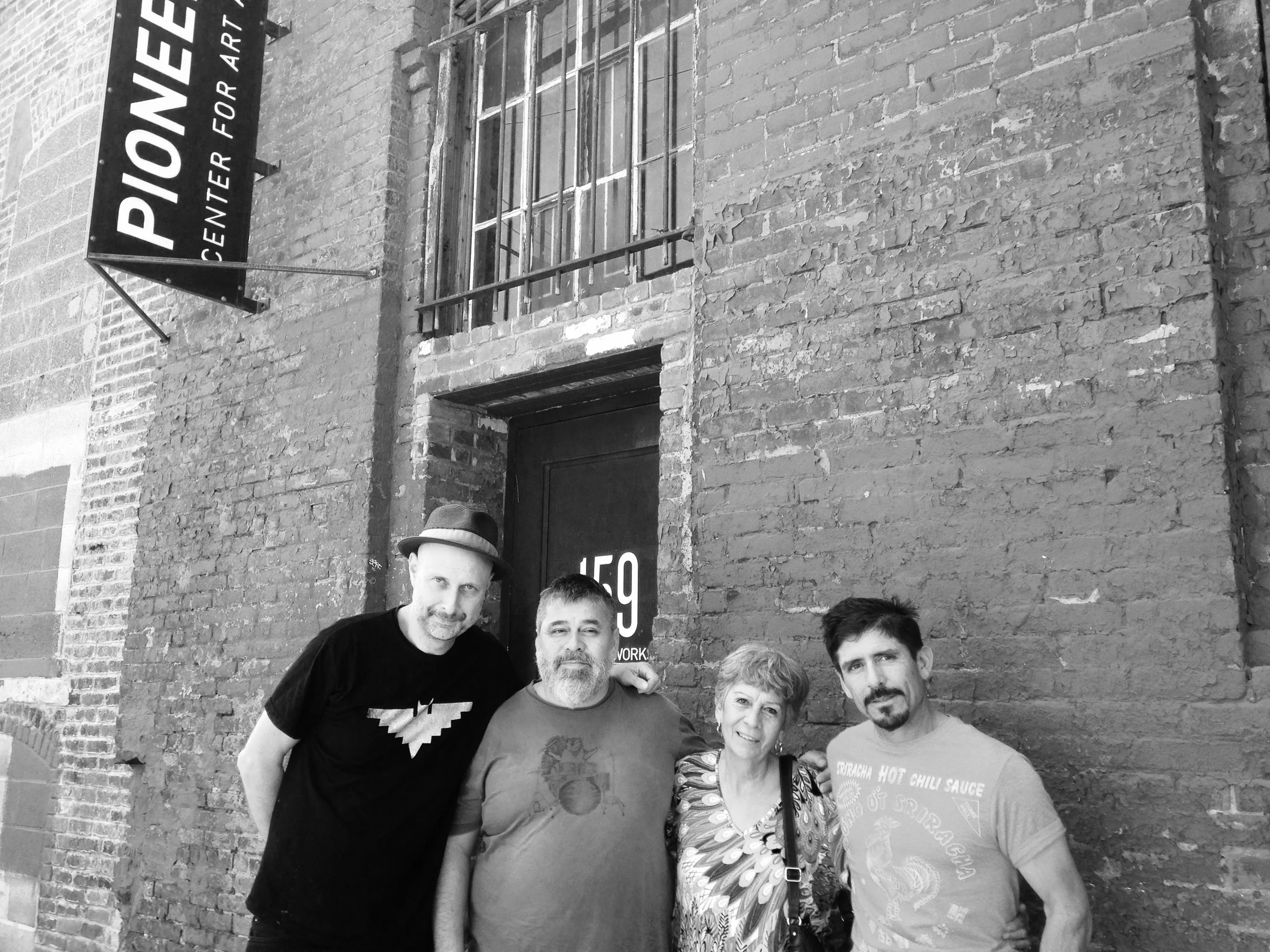 At Pioneer Works with Olivier Conan, my mother and brother Elias, September 18 2015
