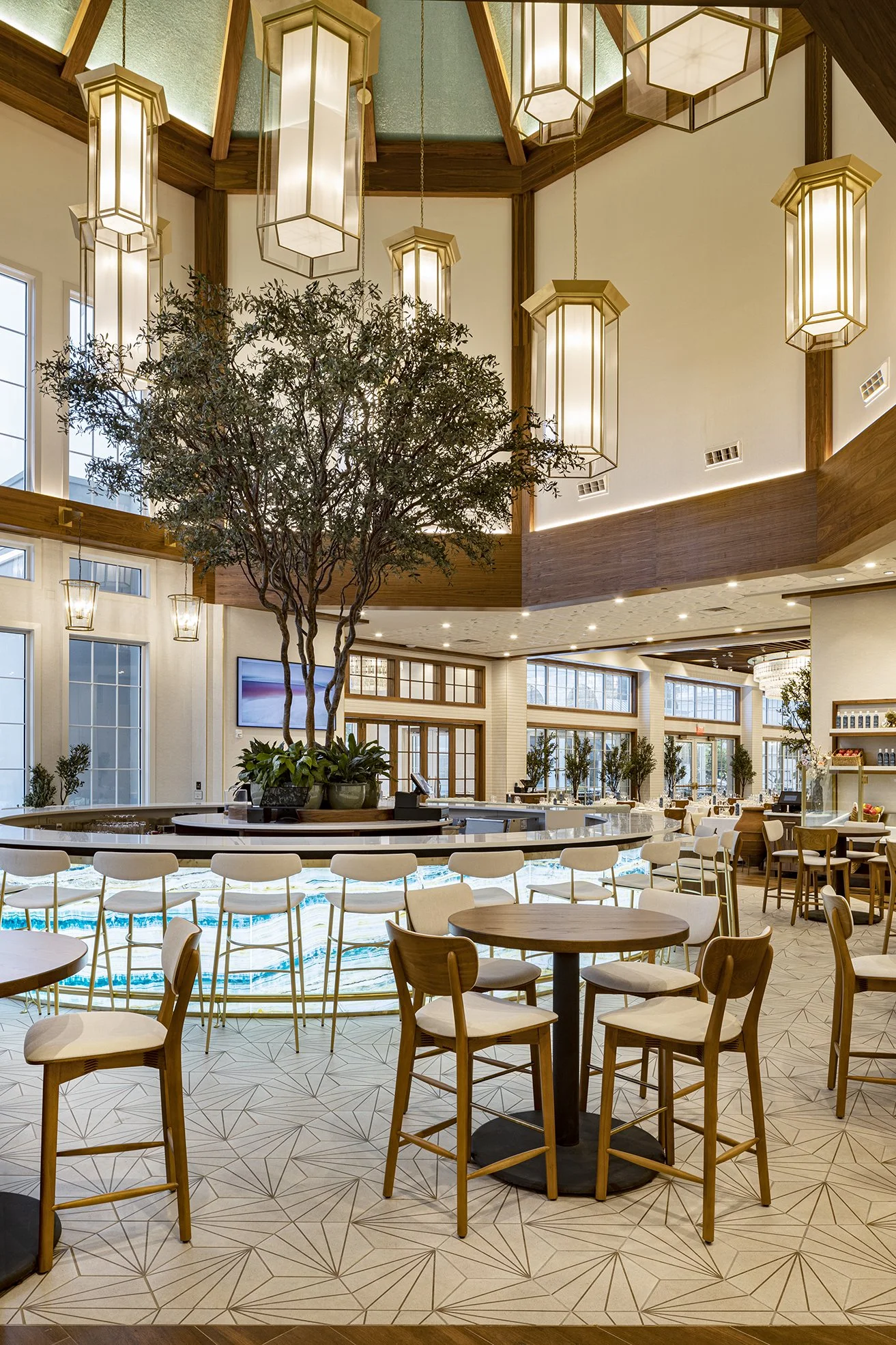 Restaurant interior Limani Charlotte