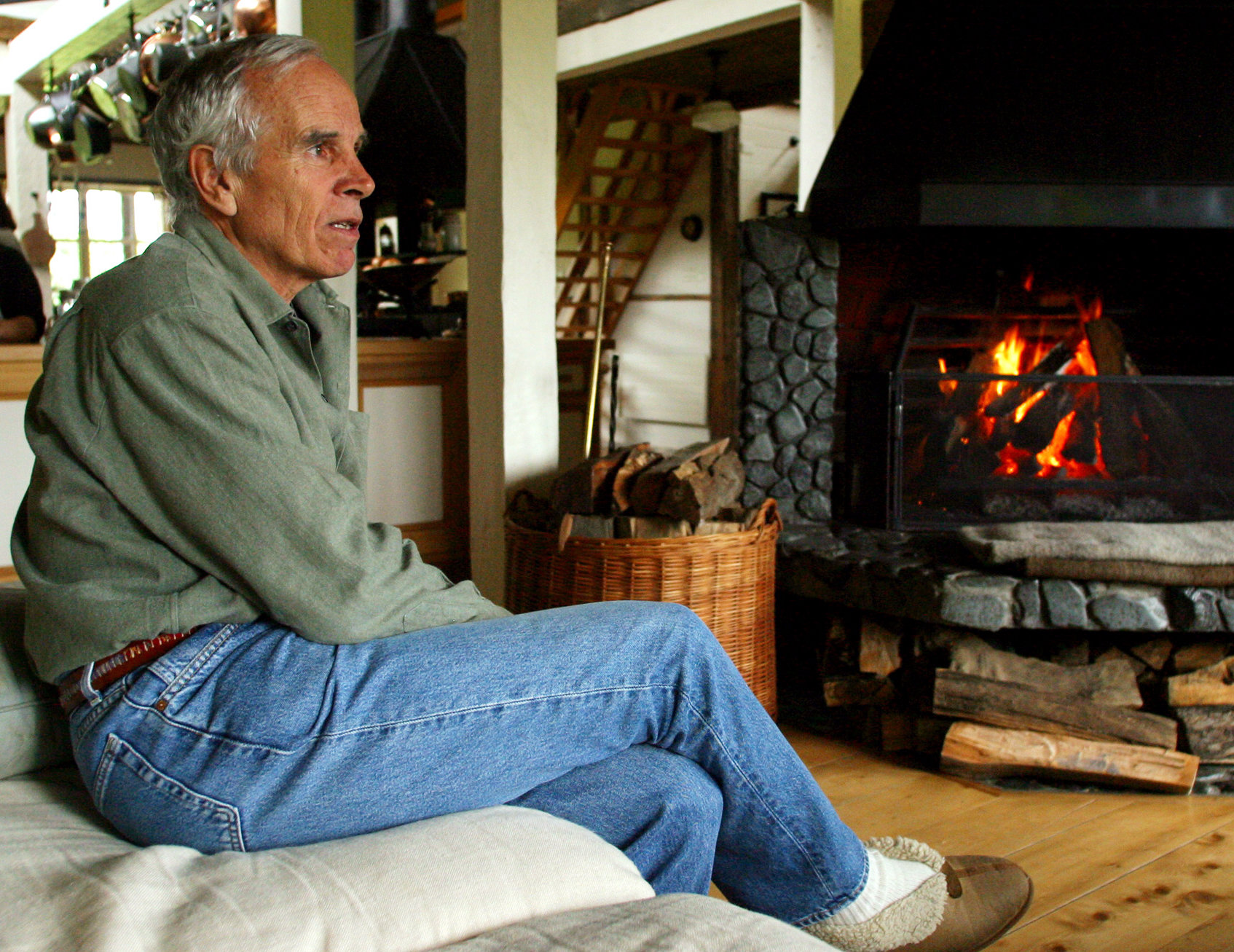 Douglas Tompkins at his home in Pumalin Park in Chile in 2005. Scott Dalton for The New York Times
