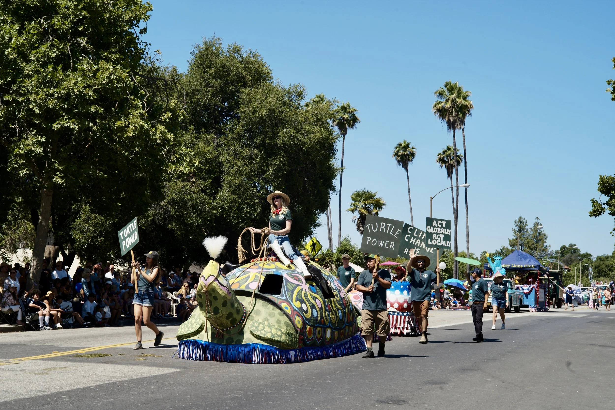 Turtle Conservancy — Turtles Steal the Show at Ojai 4th of July Parade