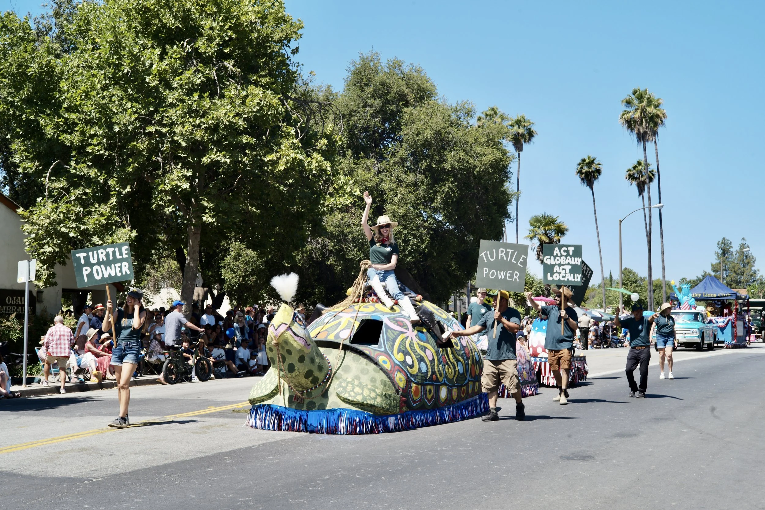 Turtle Conservancy — Turtles Steal the Show at Ojai 4th of July Parade