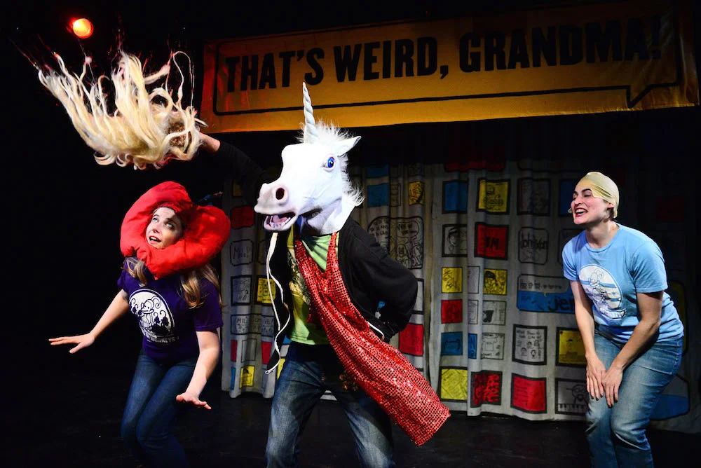 Funny hats. Credit: Evan Hanover.