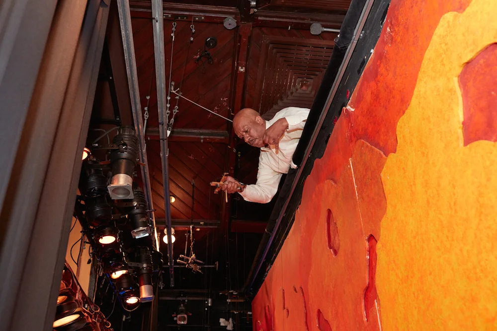 Bruce Cannon making the marionette magic happen