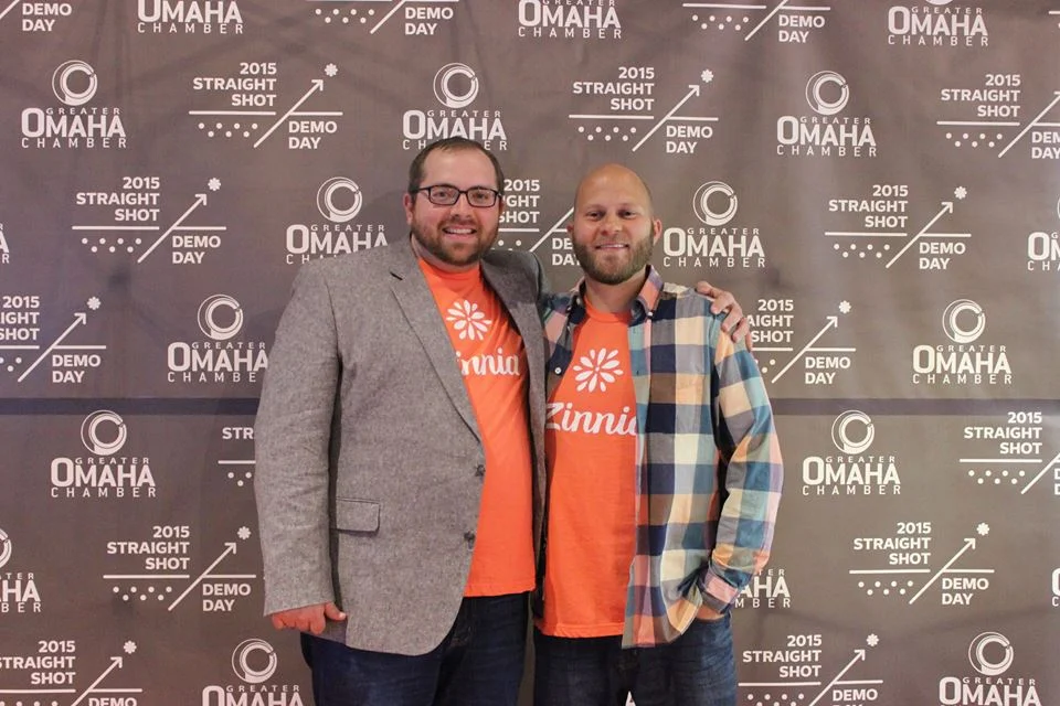 Nathan, left, and Andy at Straight Shot Demo Day 2015