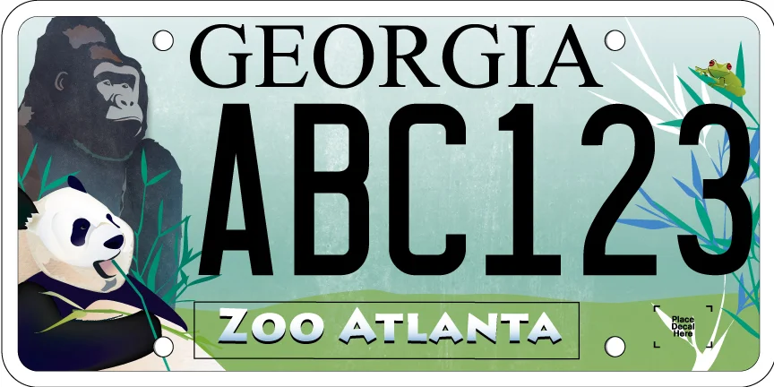 Georgia License Plate
