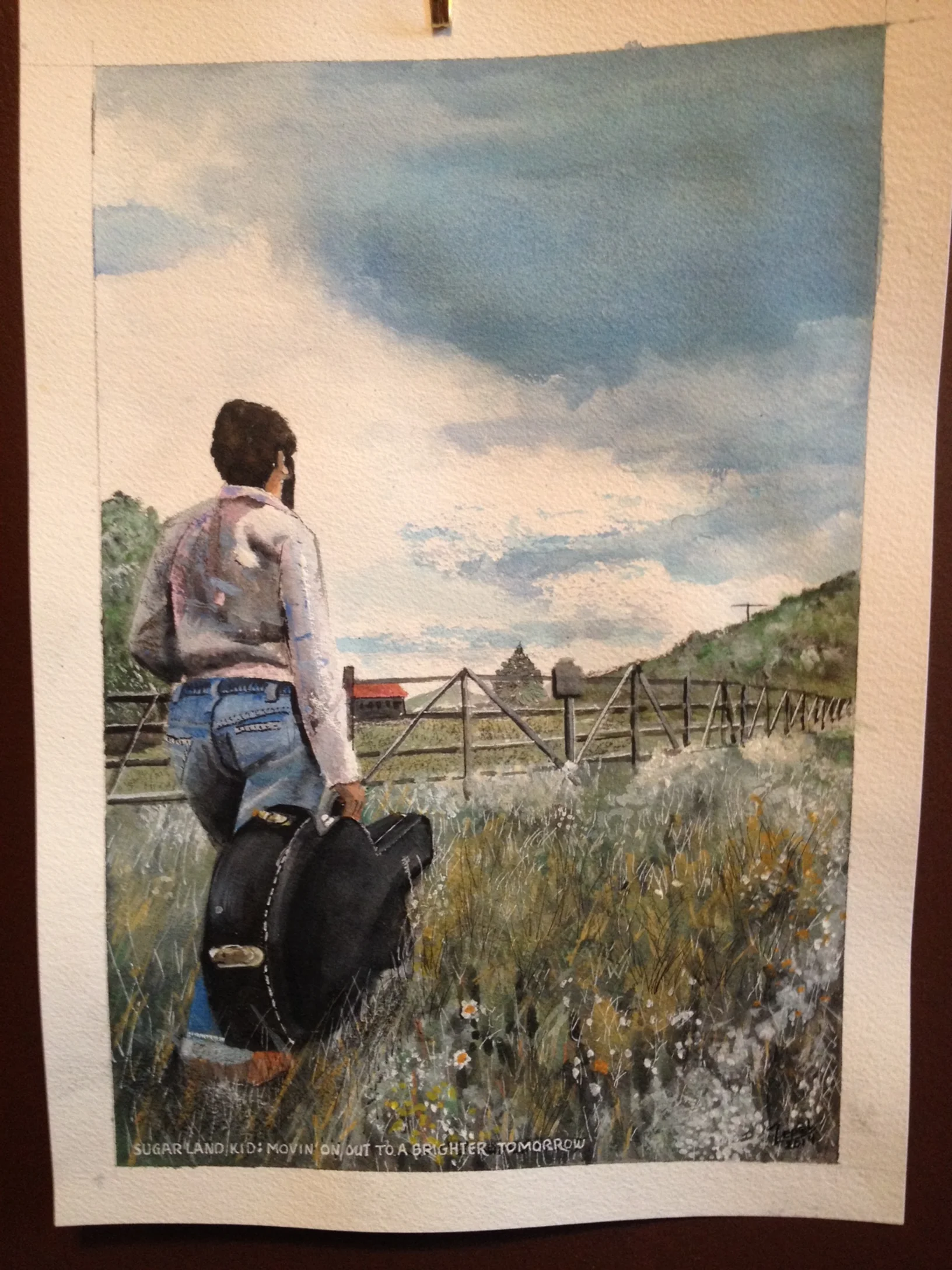 Original watercolor by artist Michael Mendel.