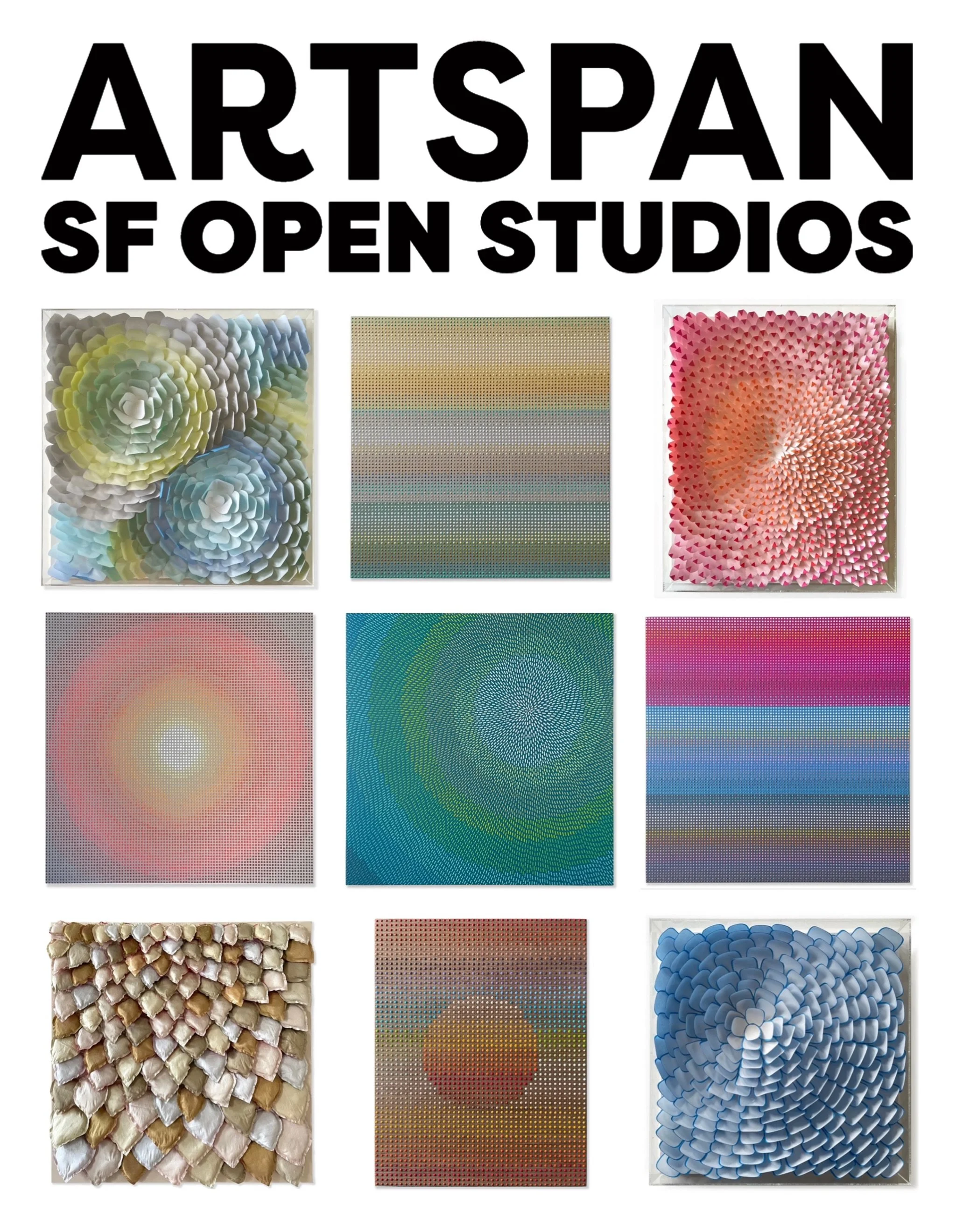 Please join me for my @artspansf Open Studios coming up Oct. 3 &amp; 4, 11am-5pm. in the Mission. I&rsquo;ll be showing lots of new and older discounted works plus my textile experiments. There will be many artists and studios showing nearby so make 