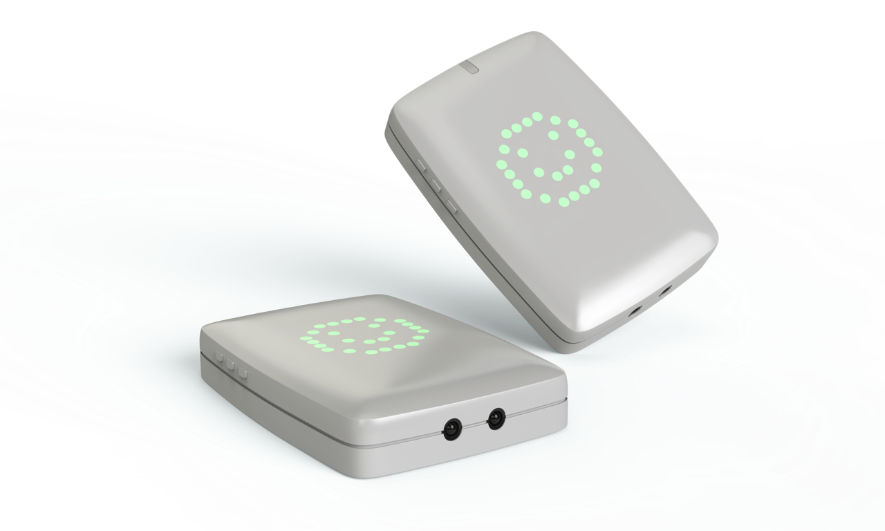 The original sensor design that Saninudge asked us to redesign, with the square ‘screen’ setup