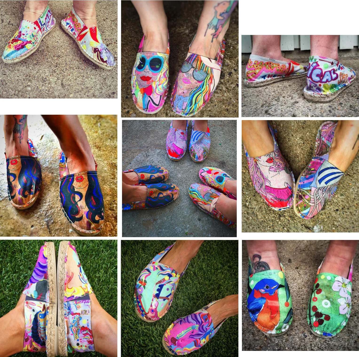 Espadrilles have been landing all over the place!