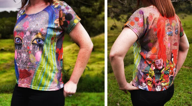 The womens tees are so flattering.