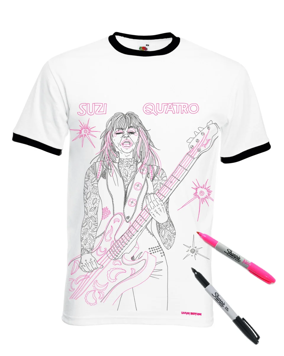 Suzy Quatro - colouring in version!