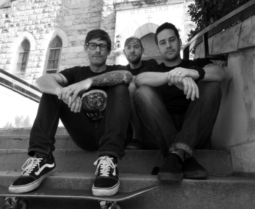 Justin (left) with fellow Quick and the Dead musicians Jim Watson and Tony D’Amato.