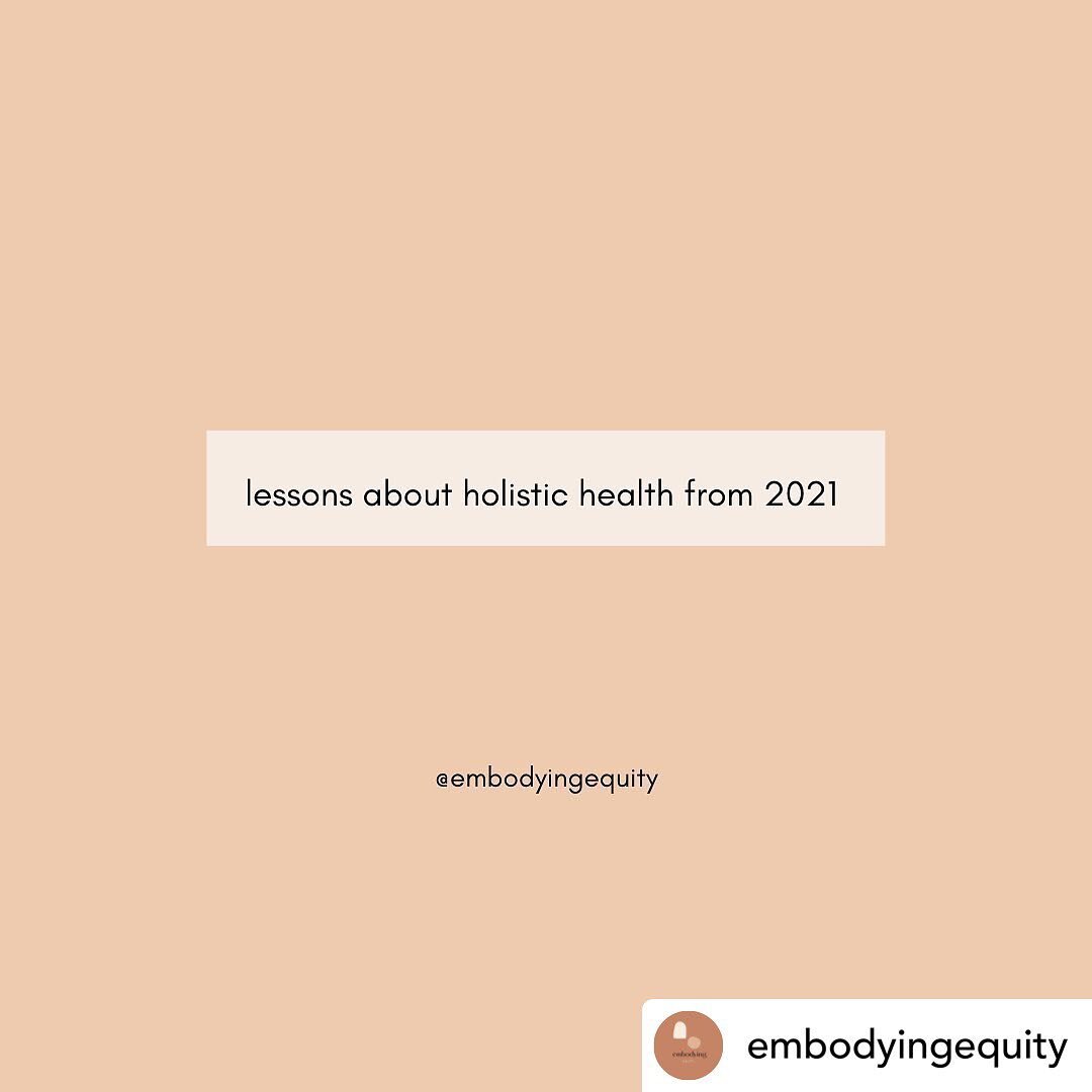 These slides are from @embodyingequity and encapsulate some of my takeaways from 2020-2021 so succinctly that I had to share them.

To my colleagues: if you&rsquo;re a coach, wellness practitioner, or healthcare provider, I can&rsquo;t recommend the 
