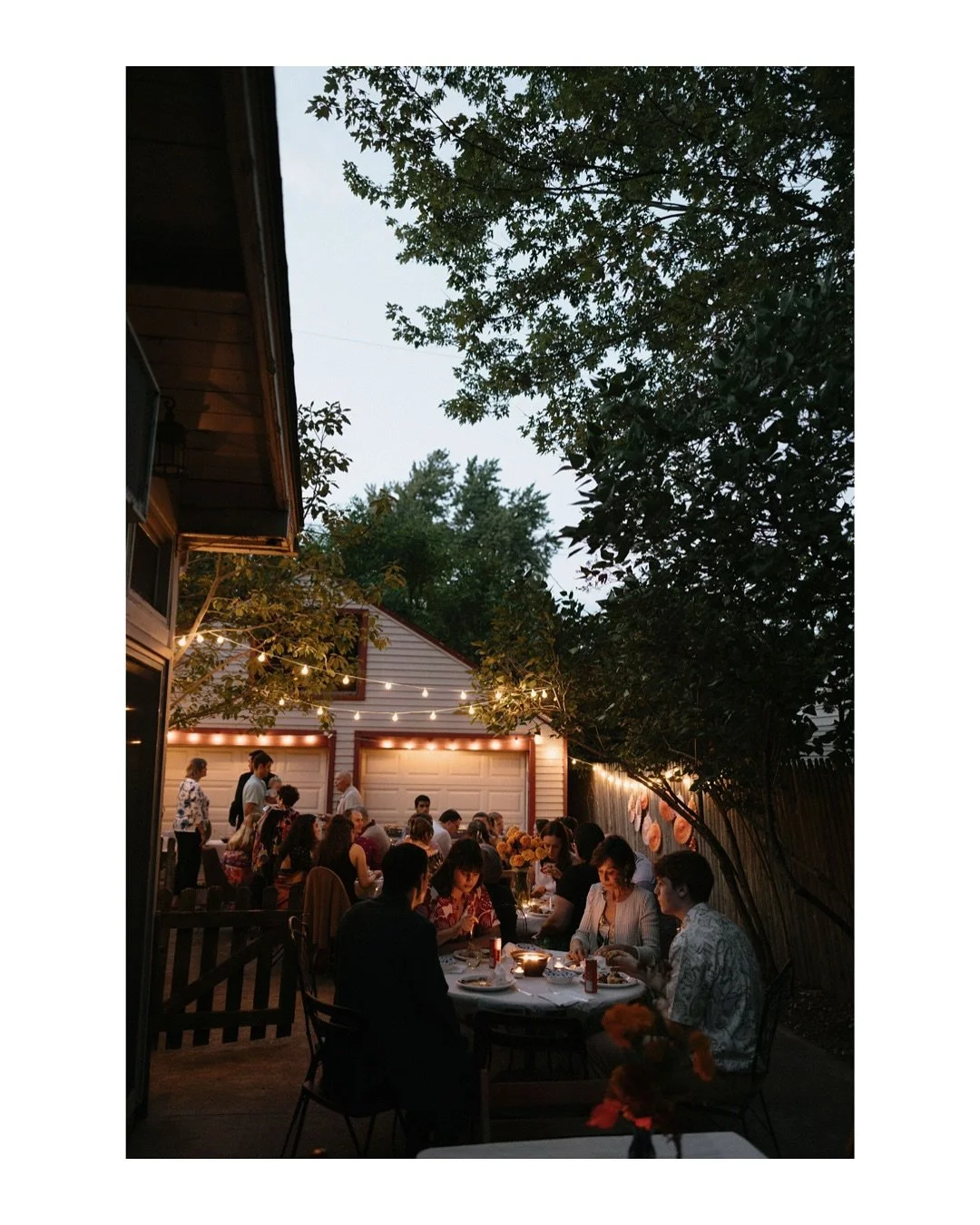 String lights, a fruitful backyard garden, laughter, and love &mdash; the perfect sangeet night for Diya and Simon. 🌙✨

#indianwedding #detroitweddingphotographer #documentaryweddingphotographer #michiganweddingphotographer #backyardwedding #sangeet