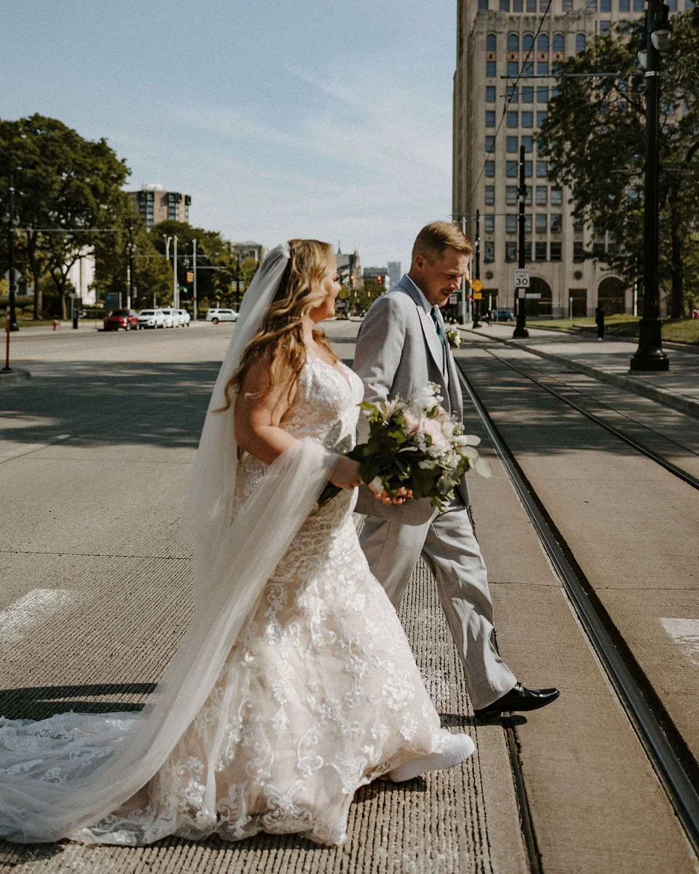 Reminder: Your wedding day is whatever you want it to be 🫶🏻

Bride &amp; Groom: @tena.osti_ and @ohhski 
Reception venue: @besadetroit 
Wedding dress: @averyaustinofficial 
Groom&rsquo;s suit: @presidenttuxedo 
Wedding day snacks: @mcdonalds